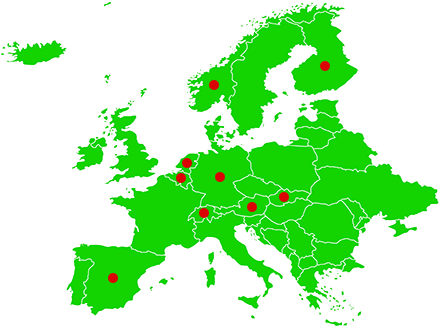 Exportziele für TRIBO-Großplunger in Europa