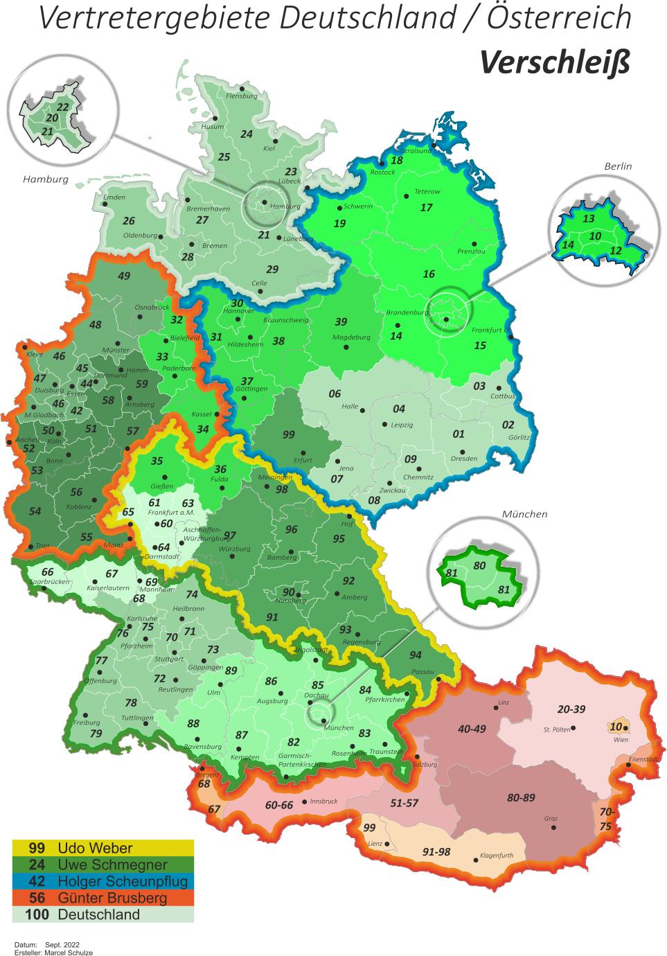 TRIBO Vertretergebiete Deutschland Österreich